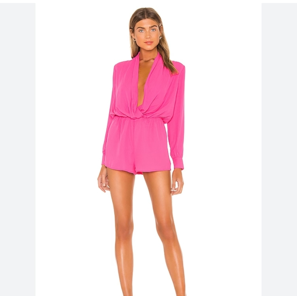 Superdown Kaycie romper hot pink S